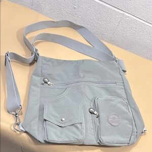 Grey durable medium size backpack/shoulder bag​​​​​​